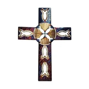 Fishers of Men Cross Jeweled Steel by Broussard