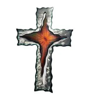 Foundation Cross Jeweled Steel by Broussard