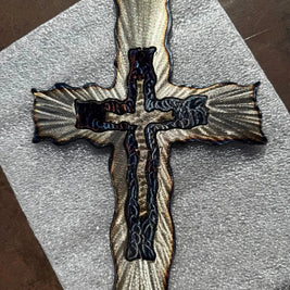 Infinity Cross Jeweled Steel by Broussard