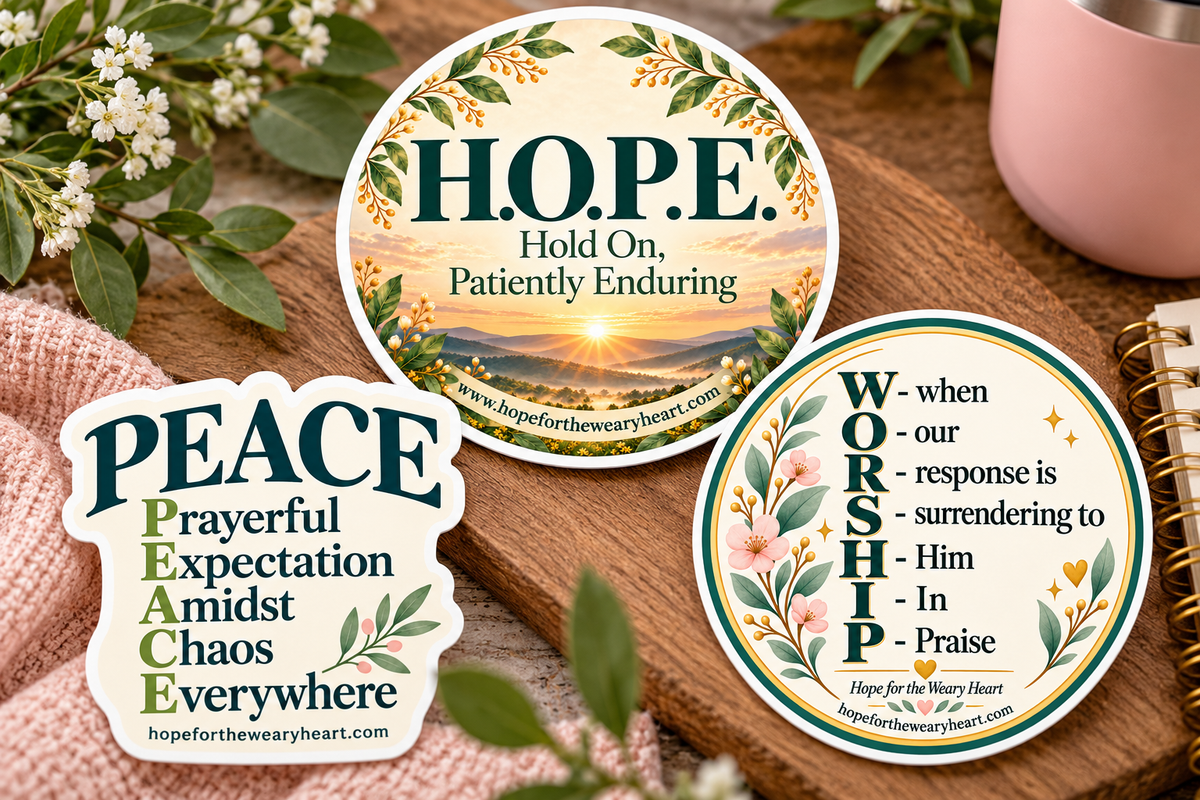 Hope, Peace & Worship Sticker Bundle