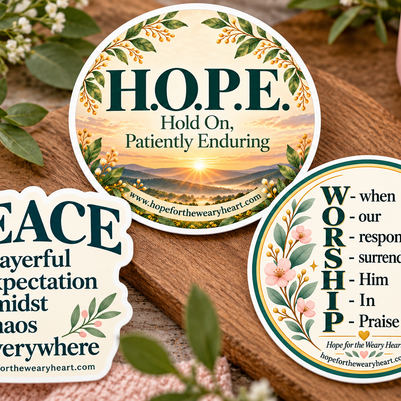 Hope, Peace & Worship Sticker Bundle