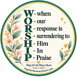 WORSHIP sticker