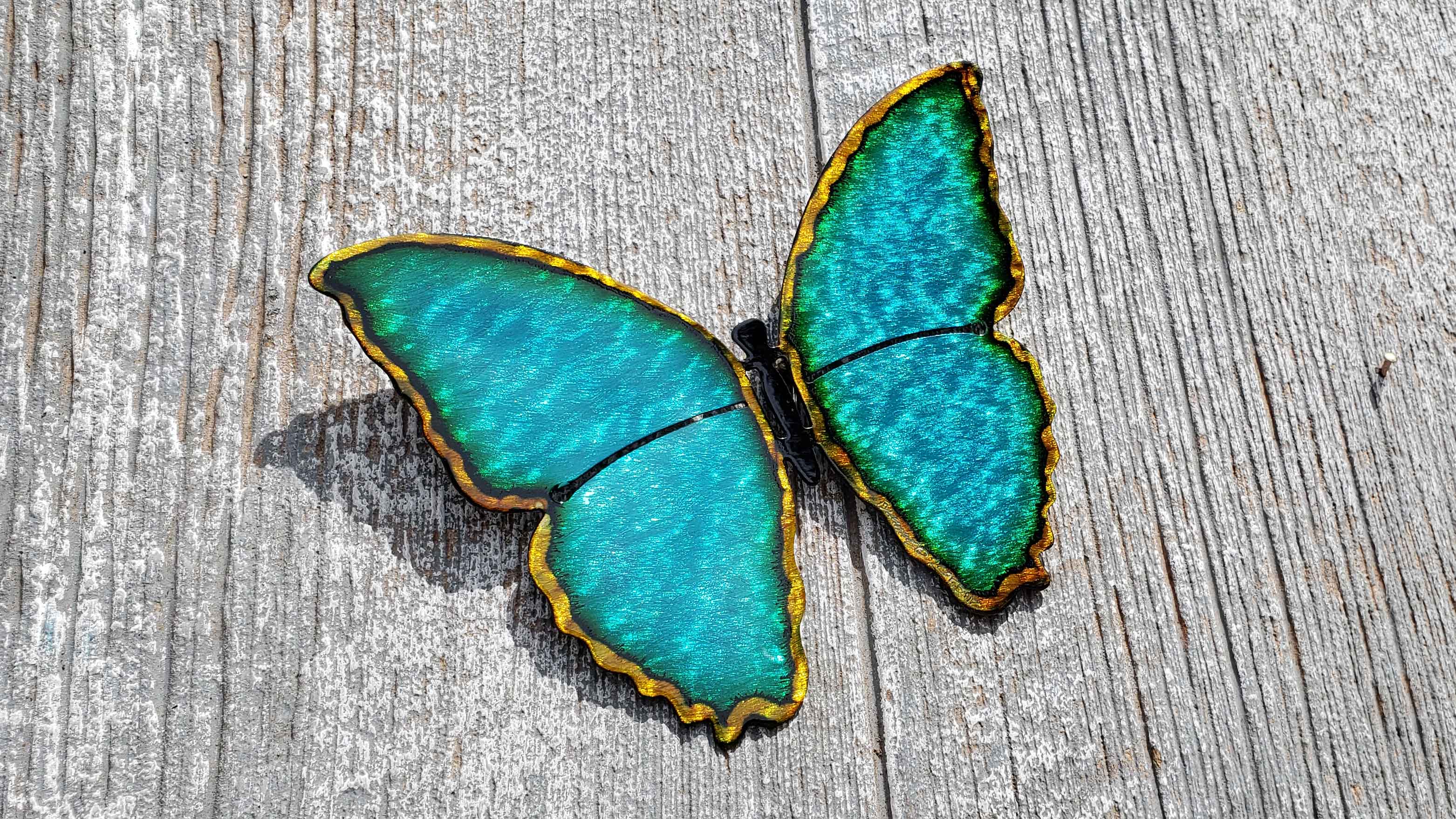 Butterflies Jeweled Steel by Broussard