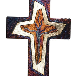 Trinity Cross Jeweled Steel by Broussard